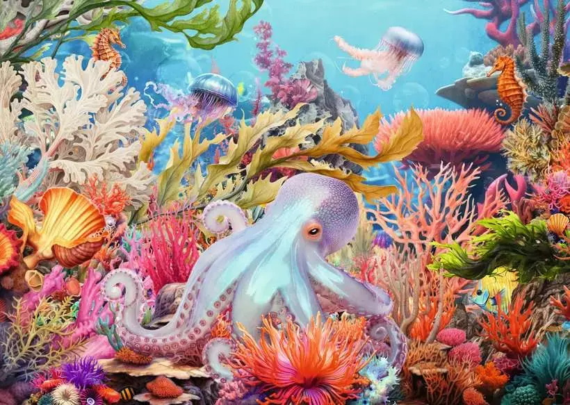 Ravensburger Ravensburger Puzzle 500pc Large Format Reef Life