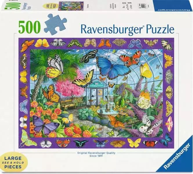 Ravensburger Ravensburger Puzzle 500pc Large Format The Butterfly Place