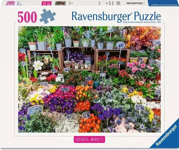 Ravensburger Ravensburger Puzzle 500pc Flower Market, France