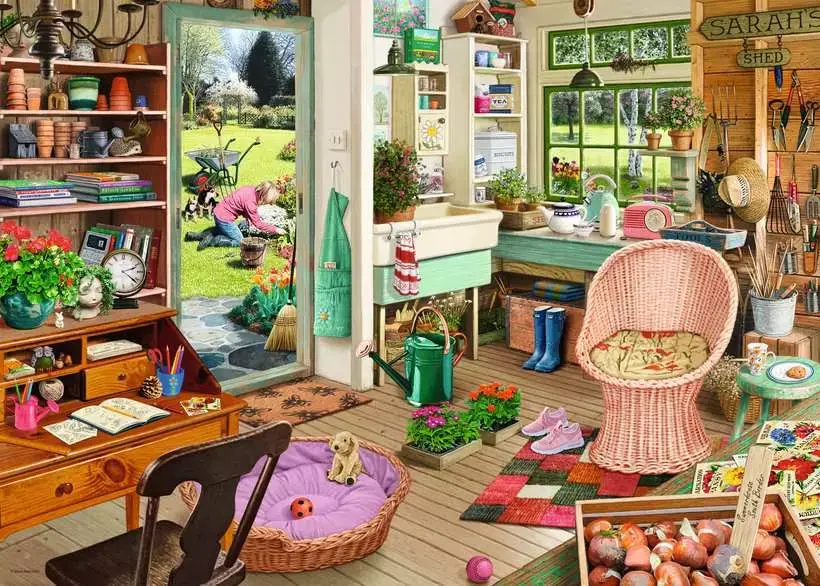 Ravensburger Puzzle 1000pc The Garden Shed