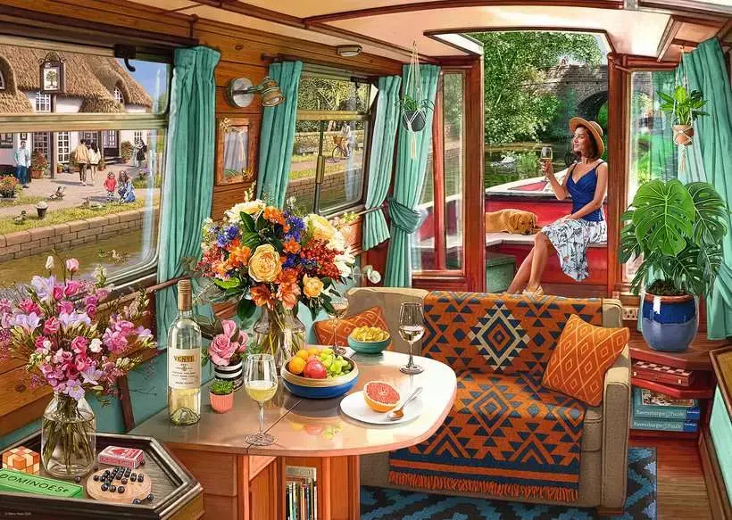 Ravensburger Ravensburger Puzzle 1000pc Canal Boat