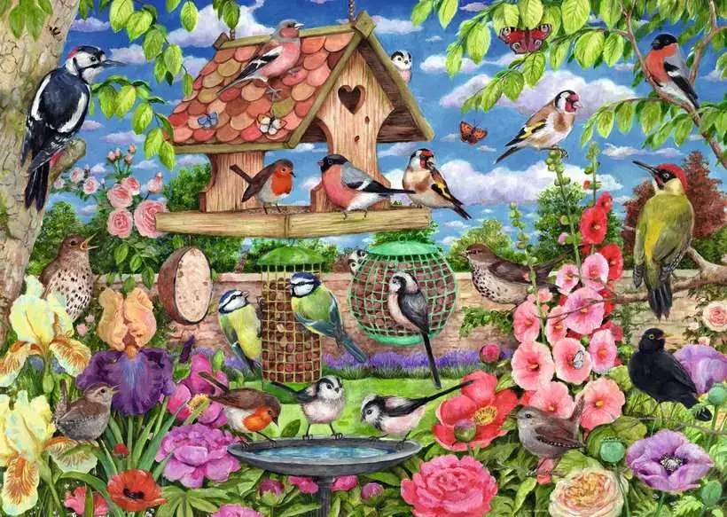 Ravensburger Ravensburger Puzzle 1000pc The Bird Table