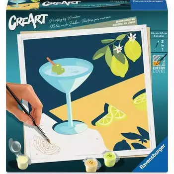 CreArt Adult Painting by Numbers Lemon Mocktail