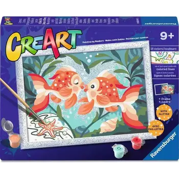 CreArt Child Painting by Numbers Fish in Love