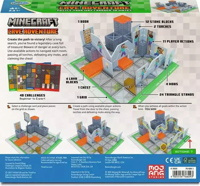 Ravensburger Minecraft Game Cave Adventure