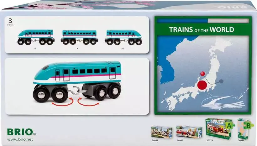 Brio Brio World Trains of the World: Shinkansen Hayabusa Set