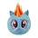 Ty Ty Beanie Bouncers MLP Rainbow Dash