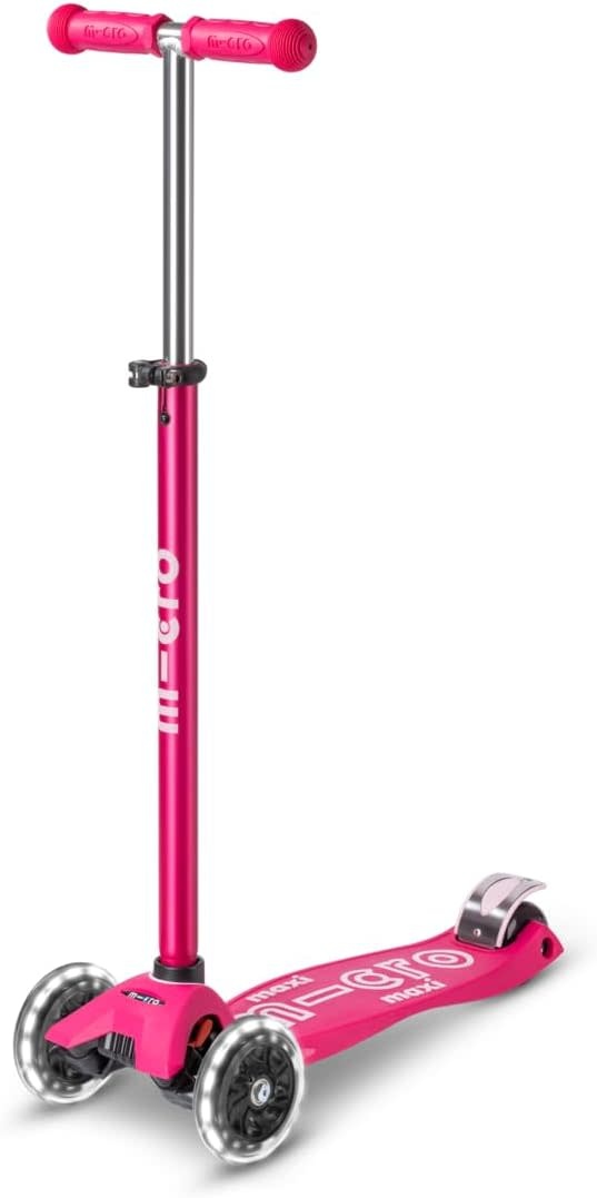 Kickboard Kickboard Scooter Micro Maxi Deluxe LED Pink