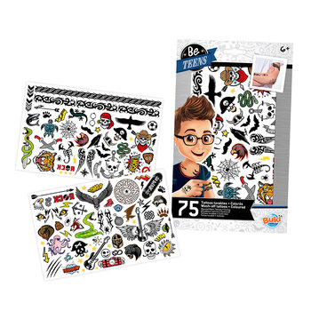 Buki France Be Teens 75 Washable Tattoos Black