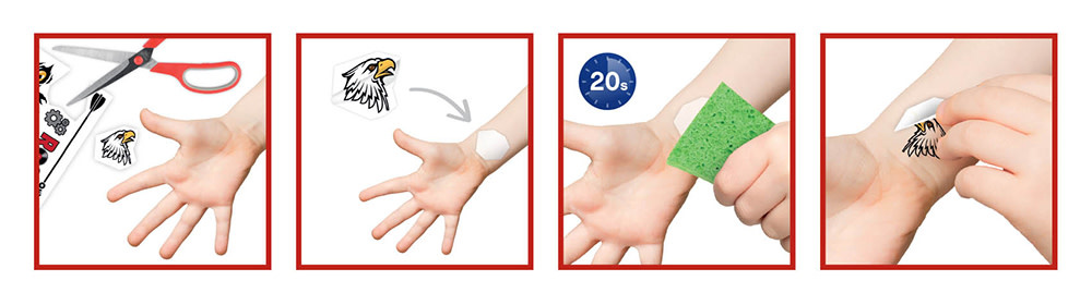 Buki France Be Teens 75 Washable Tattoos Black