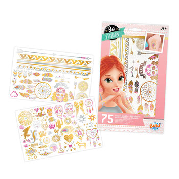 Buki France Be Teens 75 Washable Tattoos Pink