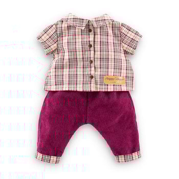 Corolle Doll Outfit Little Explorer Plaid Shirt & Pants