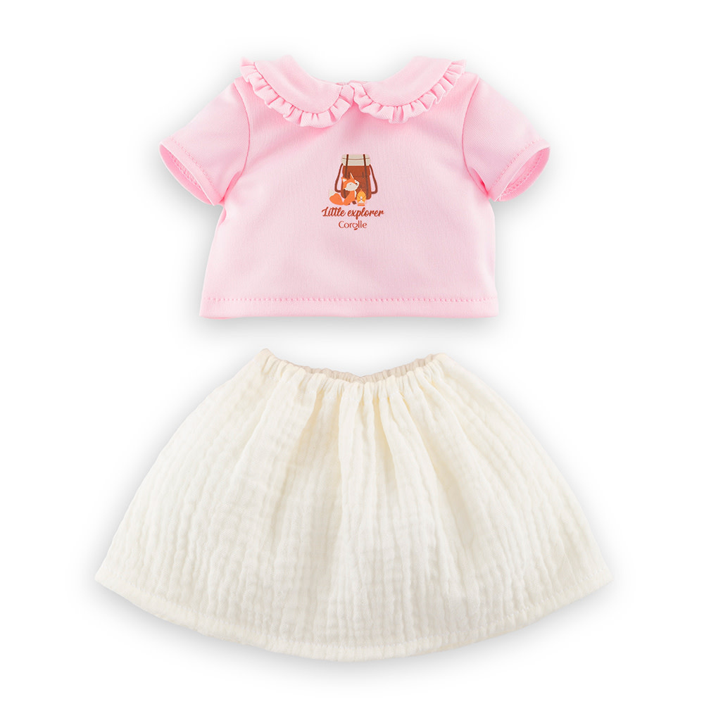 Corolle Doll Outfit Little Explorer T-Shirt & Skirt