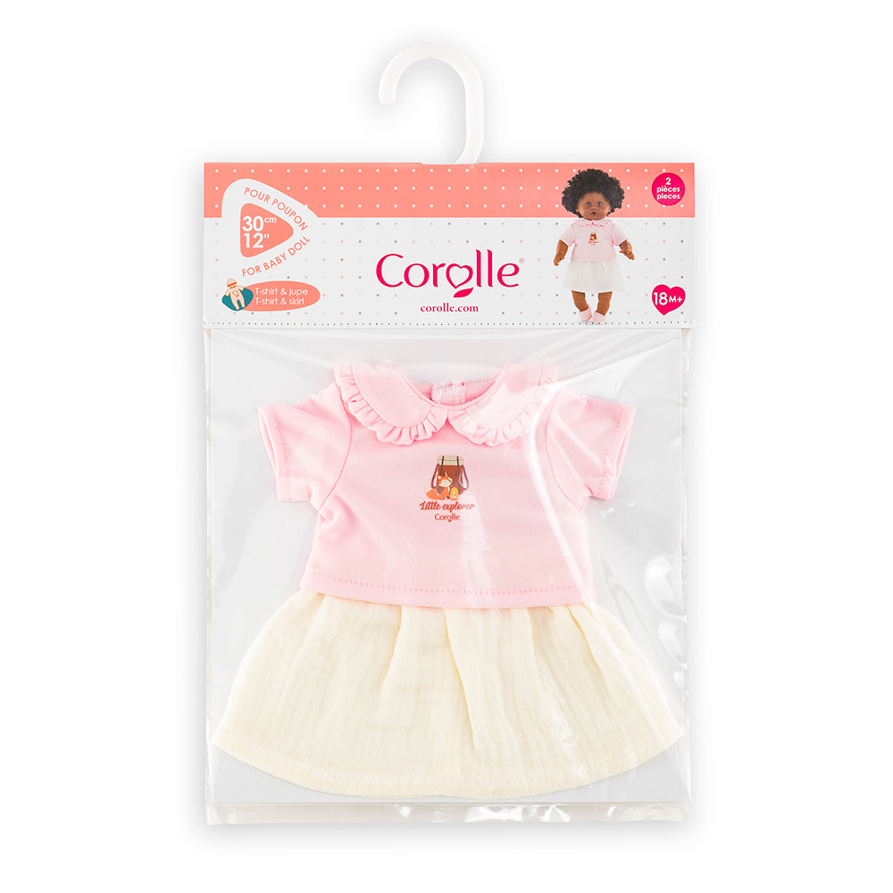 Corolle Doll Outfit Little Explorer T-Shirt & Skirt