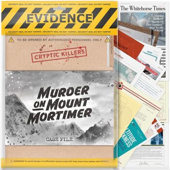 Gamewright Cryptic Killers Game Murder on Mount Mortimer