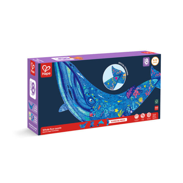 Hape Toys Hape Floor Puzzle: Humpback Whale Shimmer