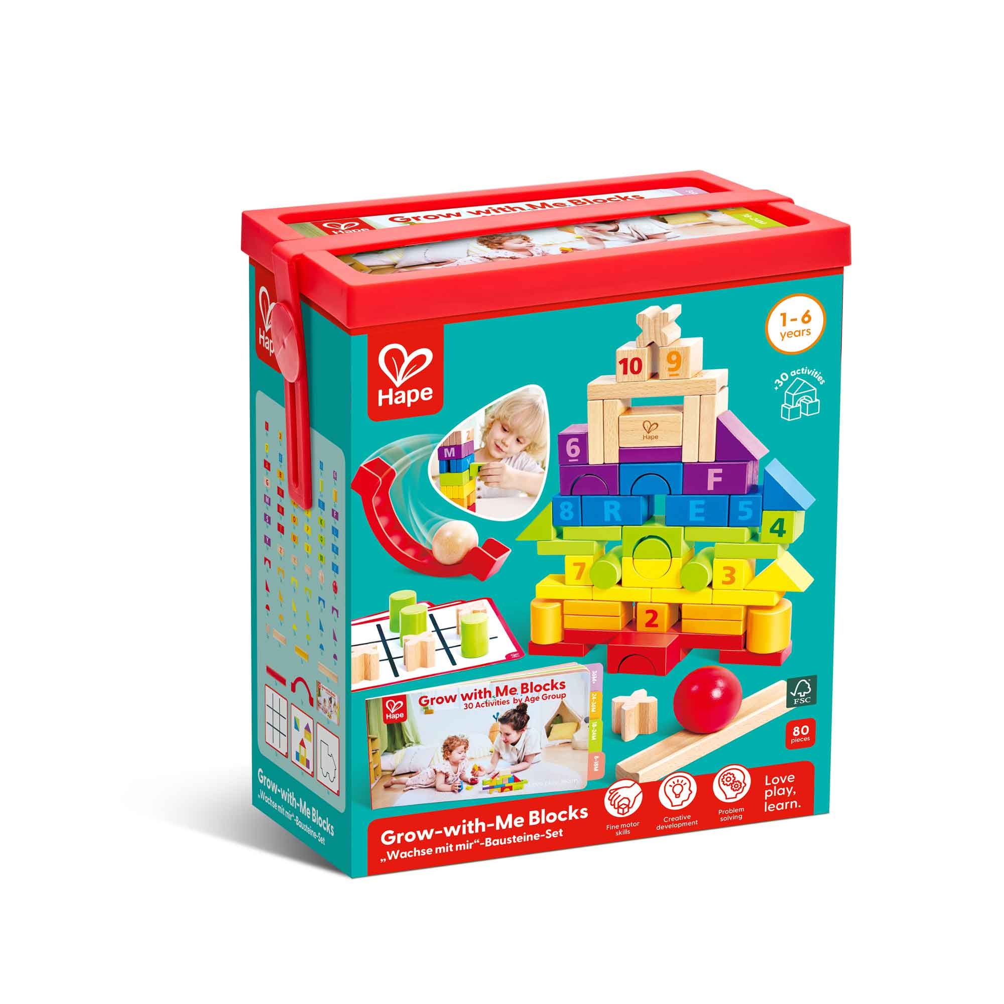 Hape Toys Hape Grow with Me Blocks