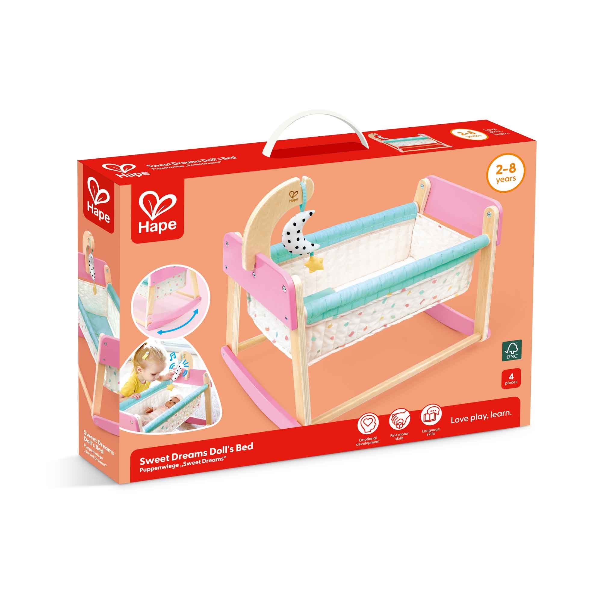 Hape Toys Hape Sweet Dreams Doll Bed