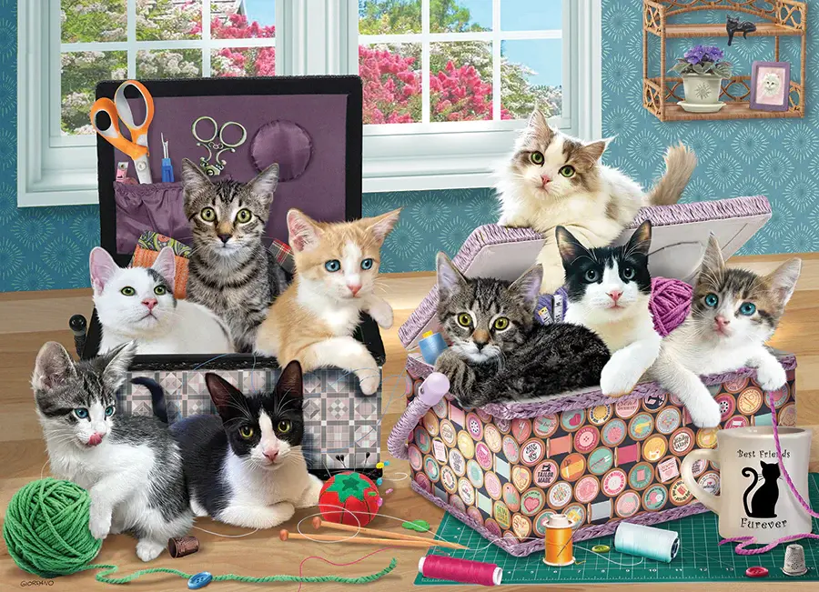 Cobble Hill Puzzles Cobble Hill Puzzle 500pc Crafty Kittens