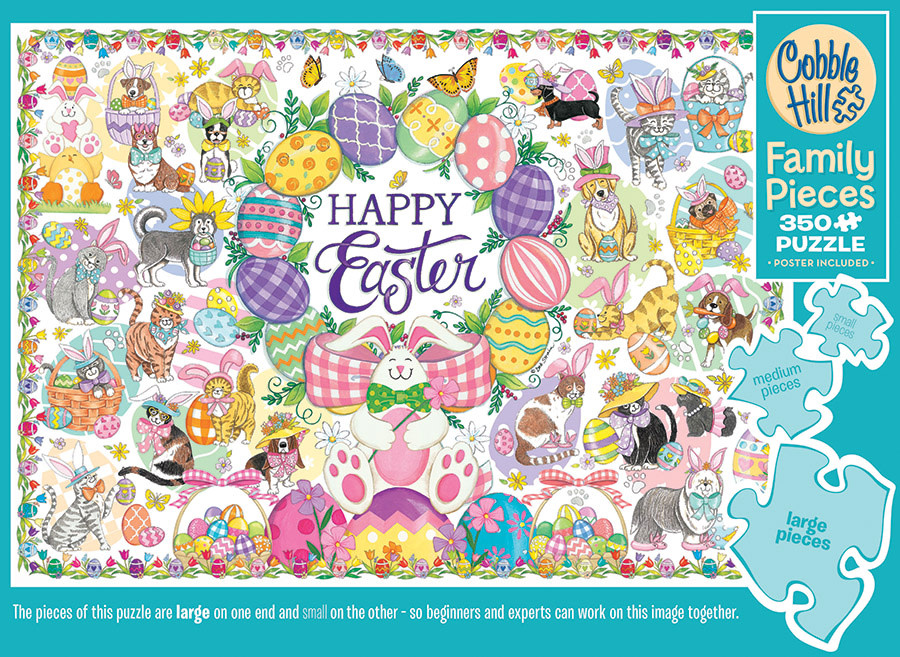 Cobble Hill Puzzles Cobble Hill Family Puzzle 350pc Happy Easter