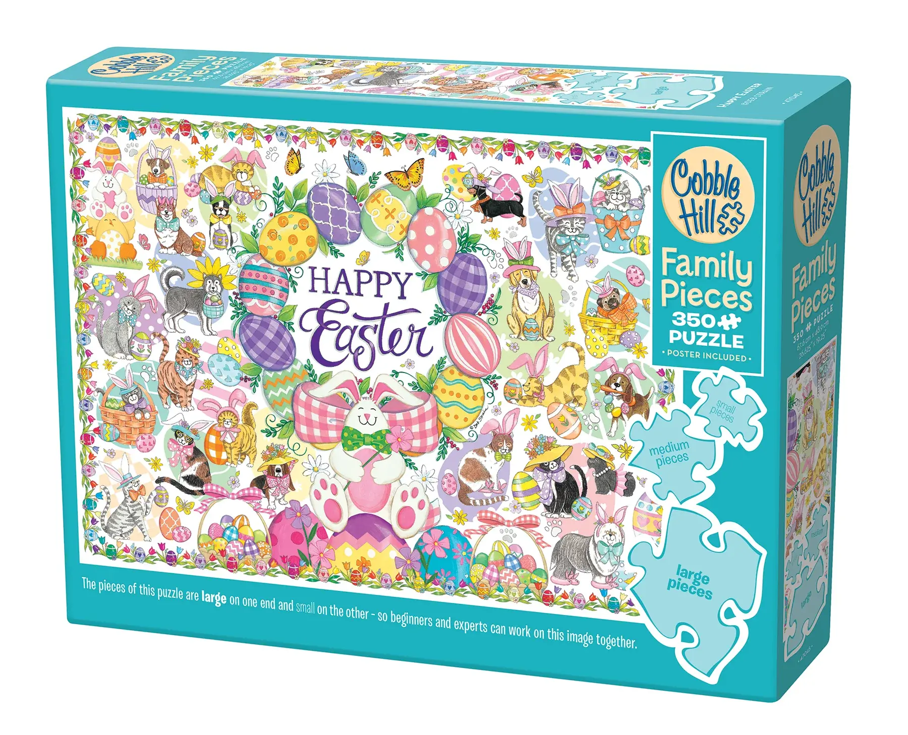 Cobble Hill Puzzles Cobble Hill Family Puzzle 350pc Happy Easter