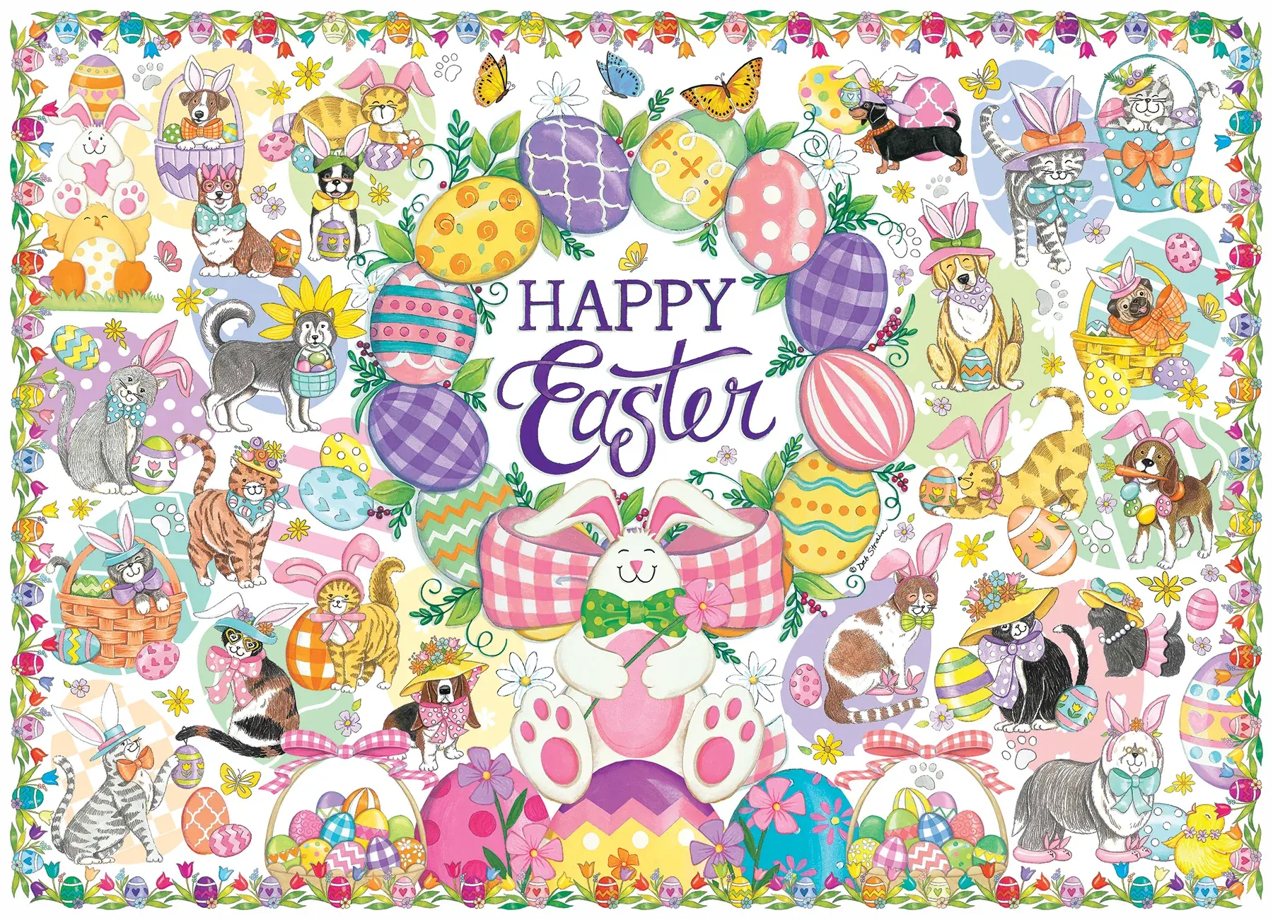 Cobble Hill Puzzles Cobble Hill Family Puzzle 350pc Happy Easter