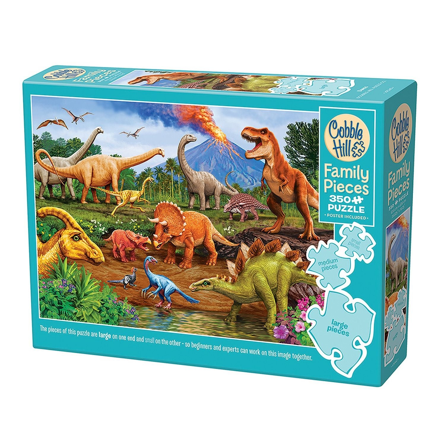 Cobble Hill Puzzles Cobble Hill Family Puzzle 350pc Dinos