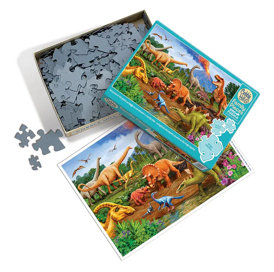 Cobble Hill Puzzles Cobble Hill Family Puzzle 350pc Dinos