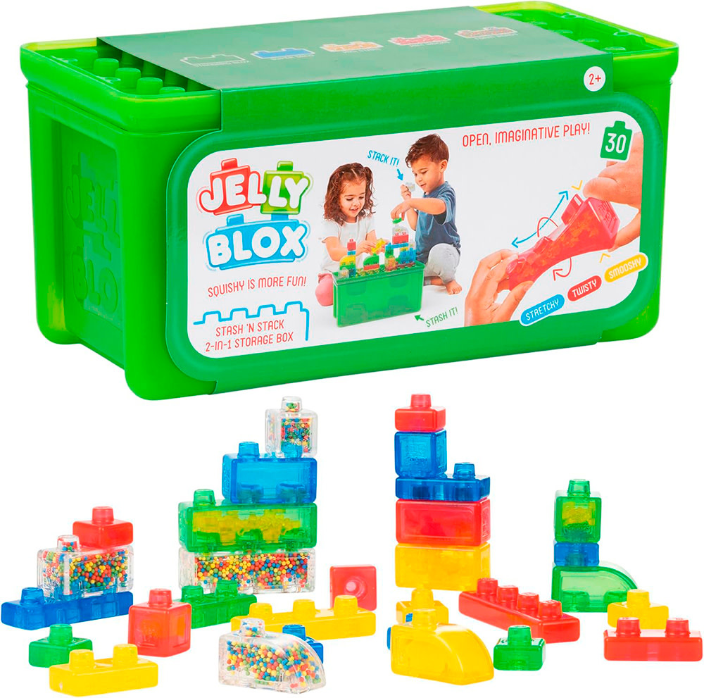 Jelly Blox Stackable Stash & Stack Set