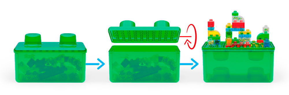 Jelly Blox Stackable Stash & Stack Set