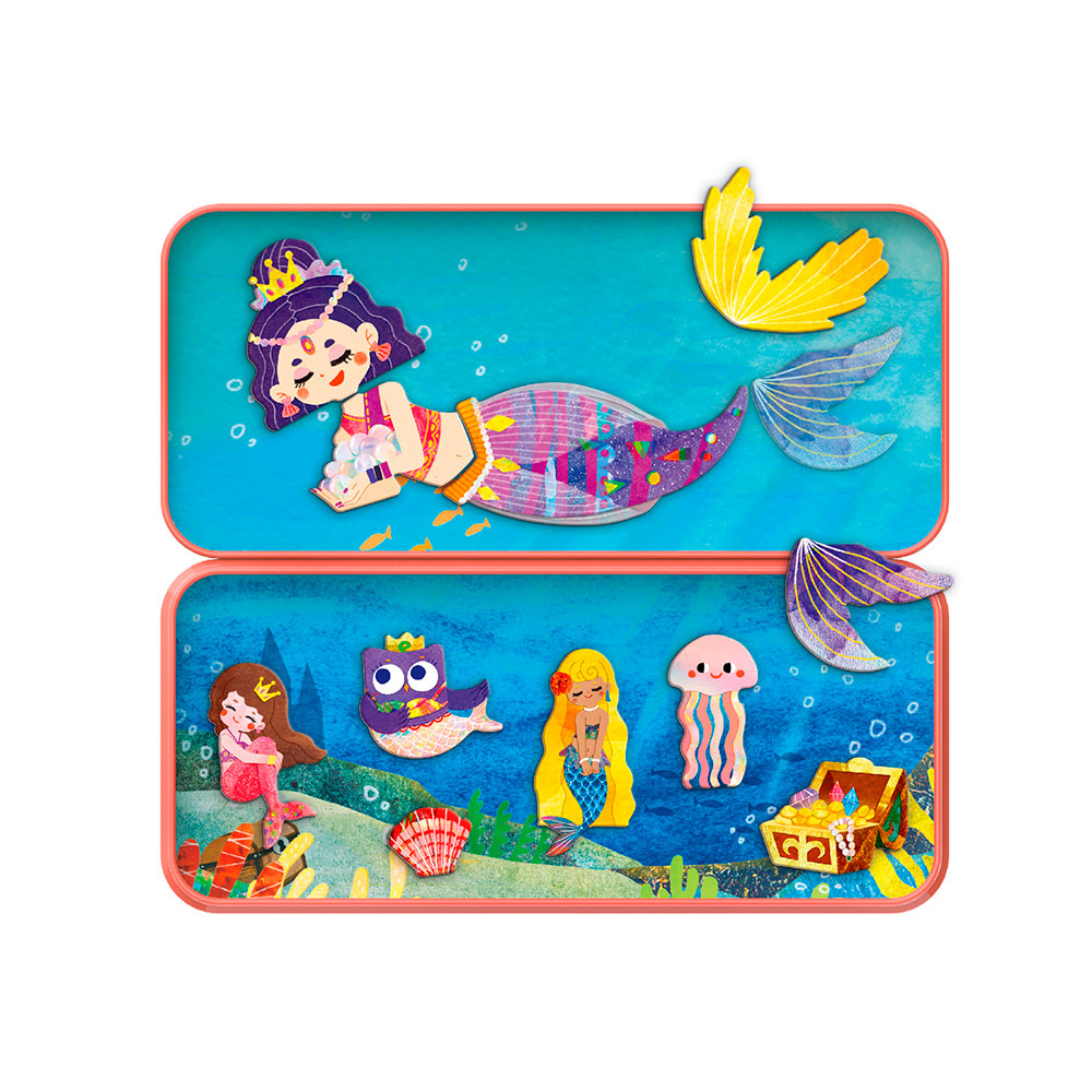 Magnetic Puzzle Box Mermaids