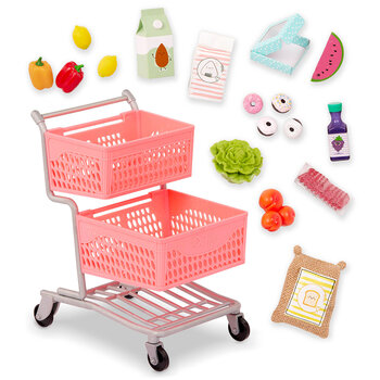 Our Generation Our Generation 18" Doll Accessories Supermarket Play Shopping Cart