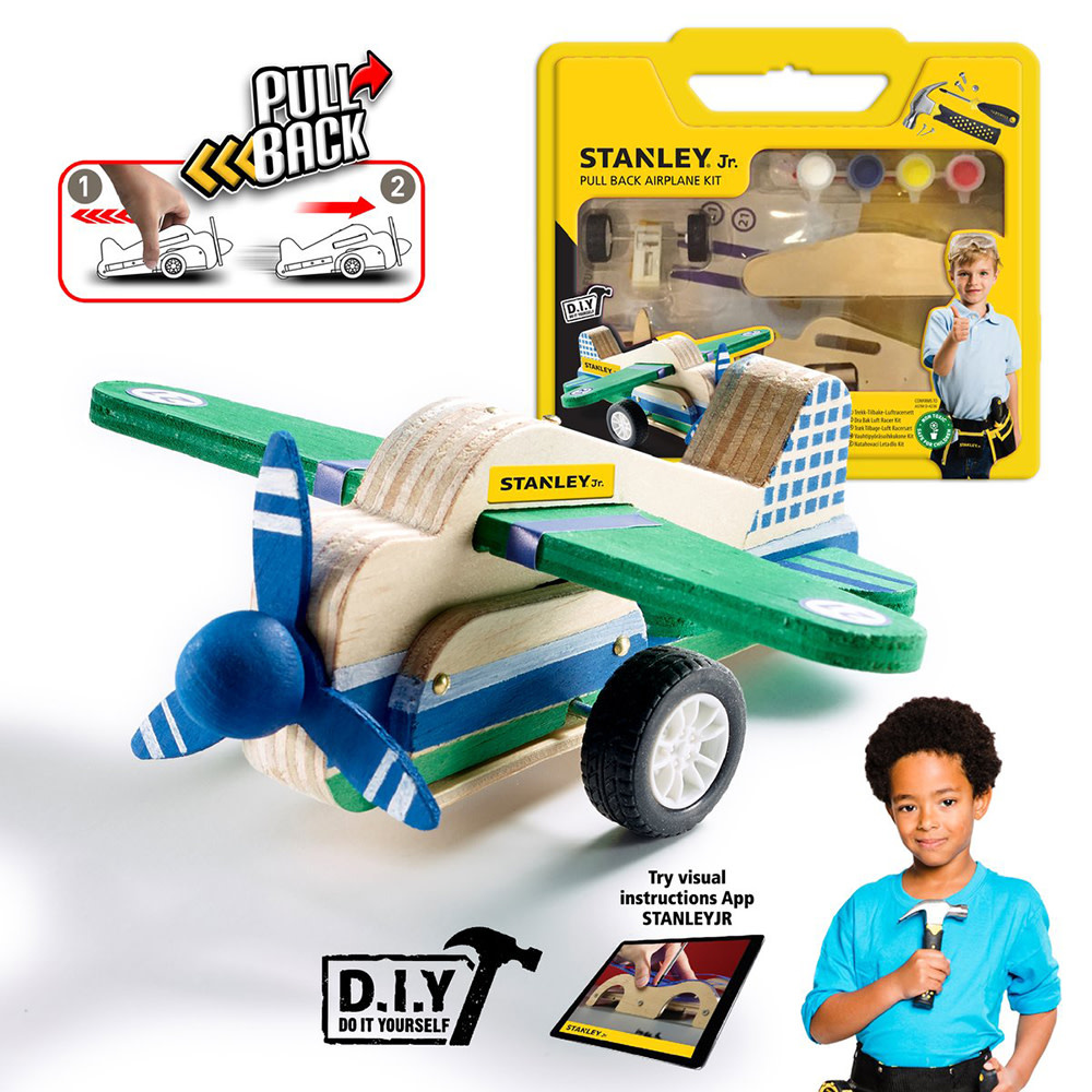 Stanley Jr. Pull Back Airplane Kit
