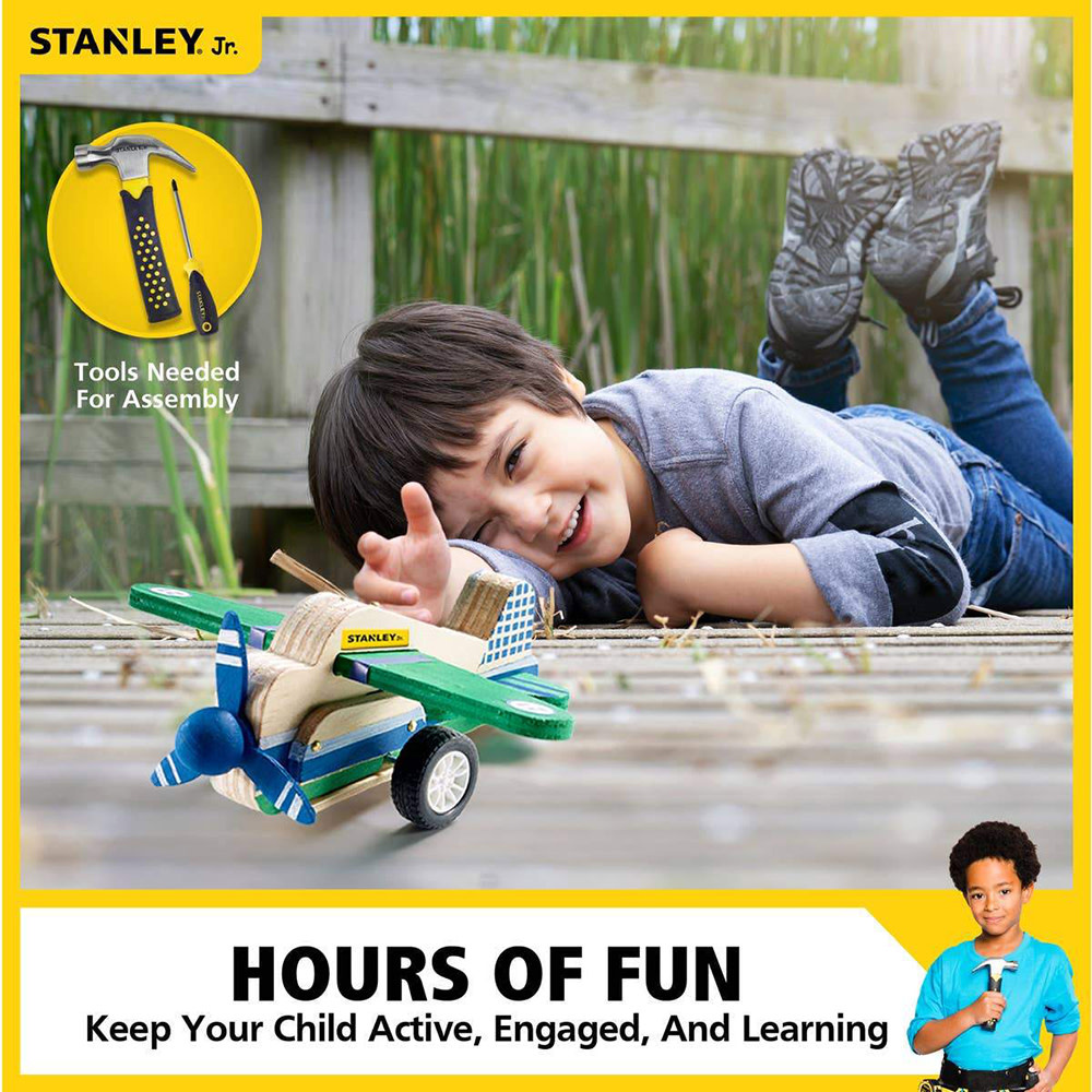 Stanley Jr. Pull Back Airplane Kit