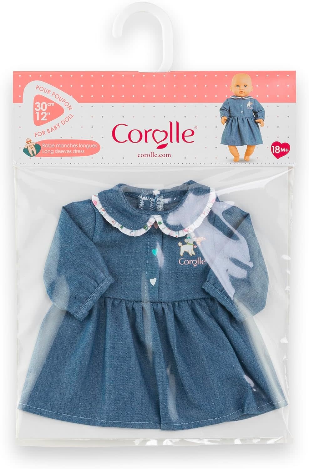 Corolle Doll Outfit Weekend in Paris Denim Dress 12"