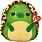 Ty Ty Squishy Beanies 10" Turbo Turtle
