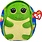 Ty Ty Squishy Beanies 10" Shrugs Turtle