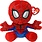 Ty Ty Floppy Reg  Spider-Man 8"
