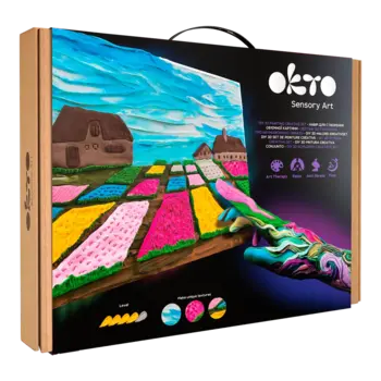 OKTO Sensory Art 3D Creative Painting Set Dutch Flower Garden