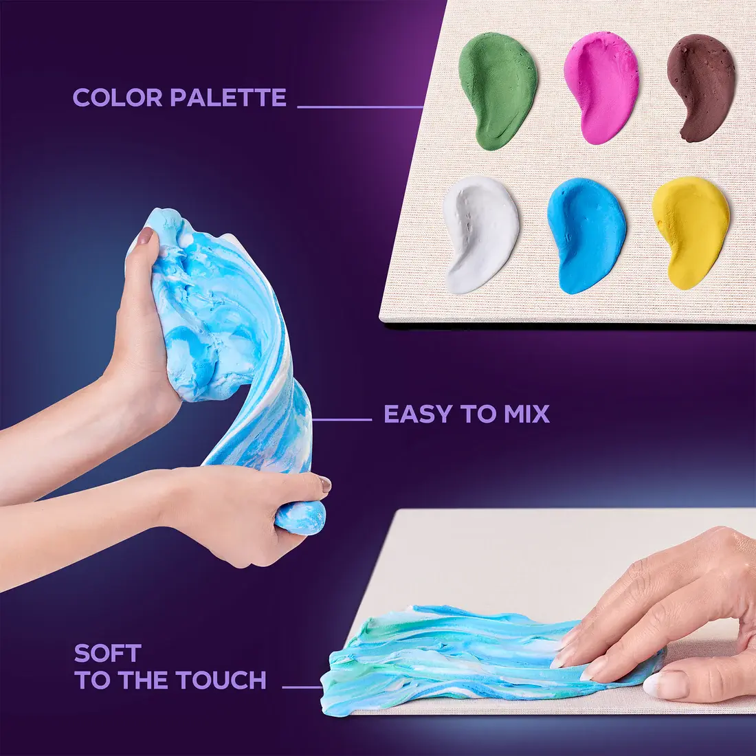 OKTO Sensory Art 3D Creative Painting Set Dutch Flower Garden