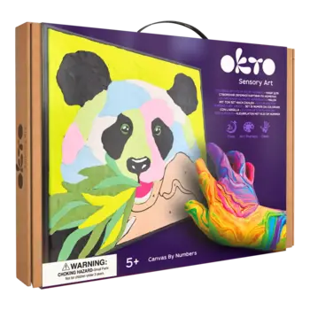 OKTO Sensory Art Coloring with Clay by Numbers Panda