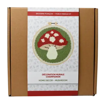 Punch Needle Kit - Mushroom Home Decor