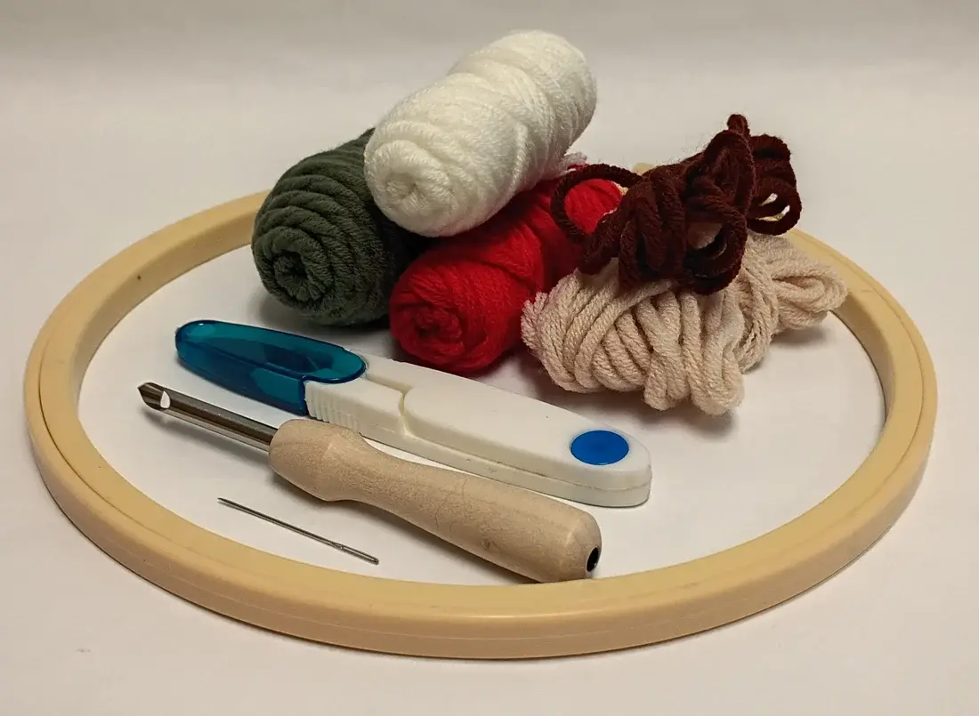 Punch Needle Kit - Mushroom Home Decor