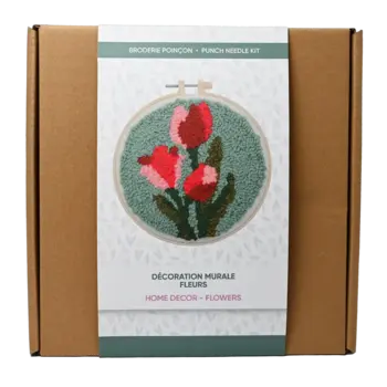 Punch Needle Kit - Flower Home Decor