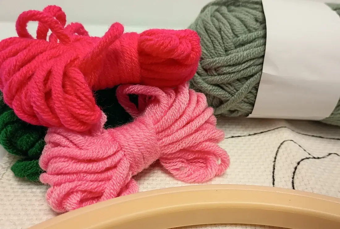 Punch Needle Kit - Flower Home Decor