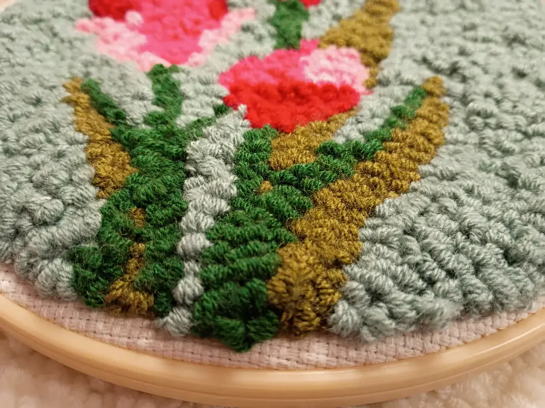 Punch Needle Kit - Flower Home Decor