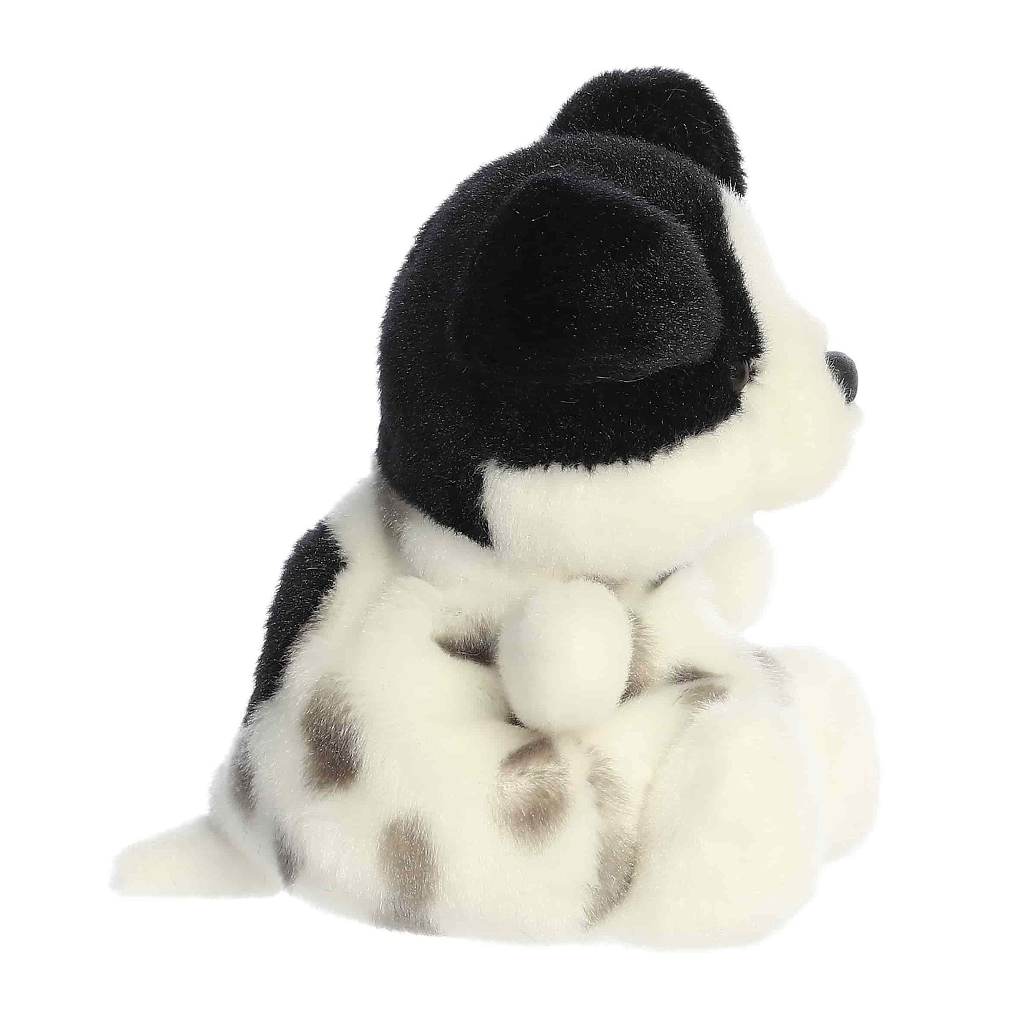 Palm Pals 5" Snorkels Black & White Dog