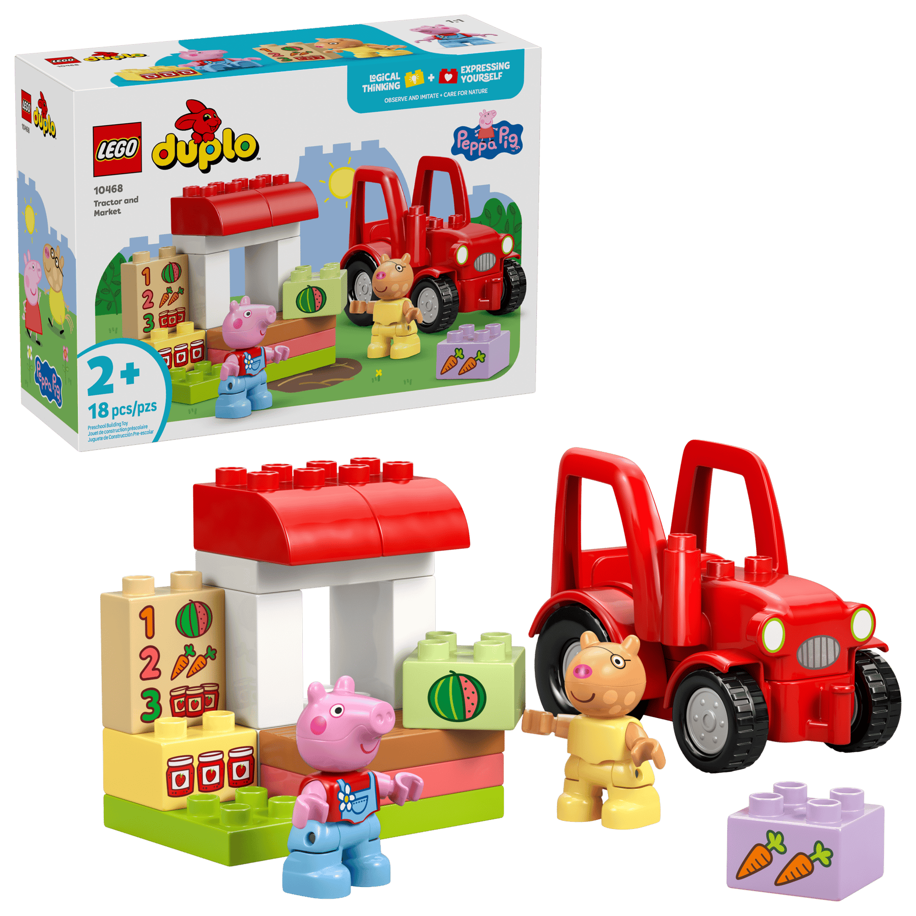 Lego Lego Duplo Peppa Pig Tractor and Market
