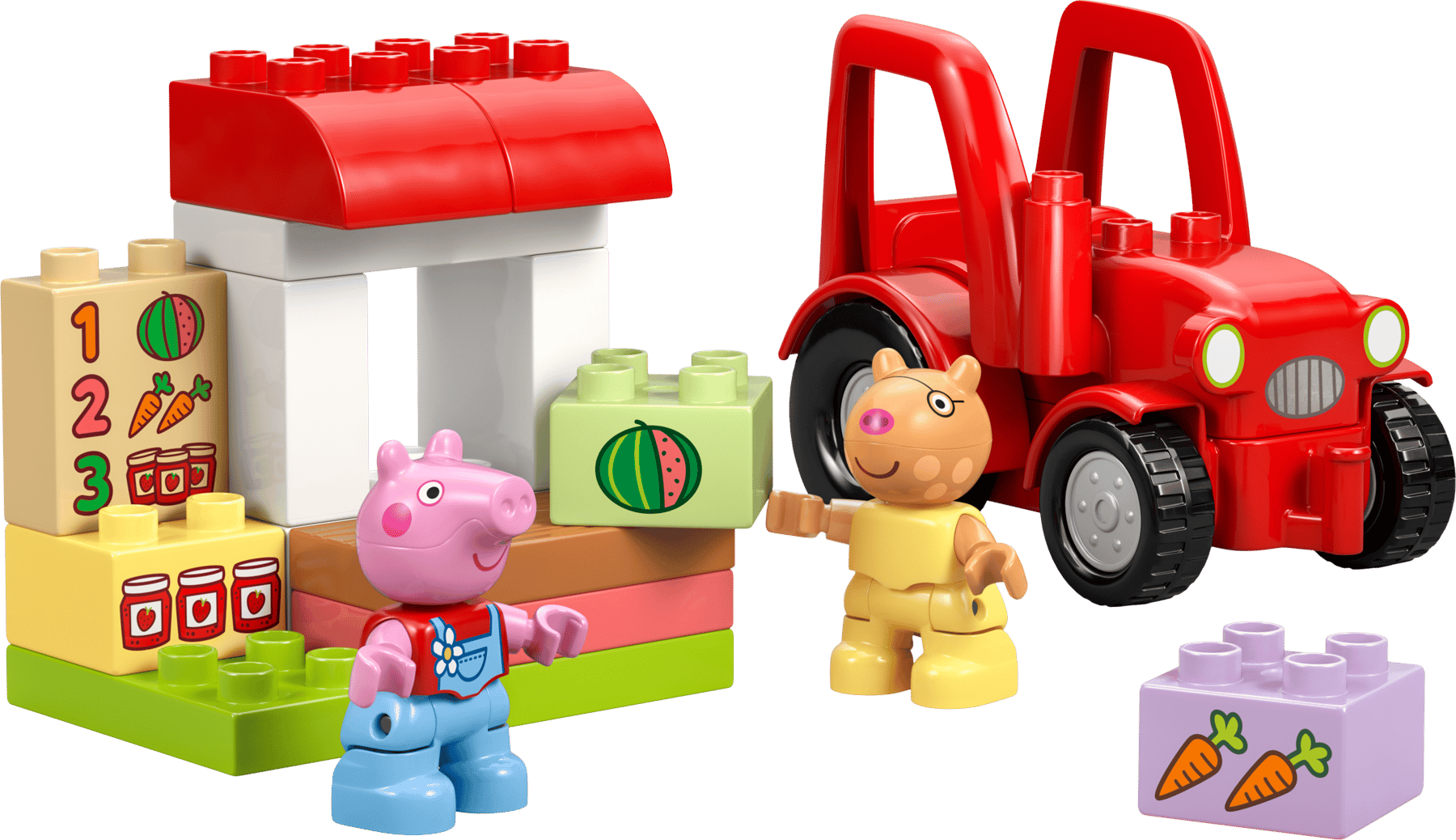 Lego Lego Duplo Peppa Pig Tractor and Market
