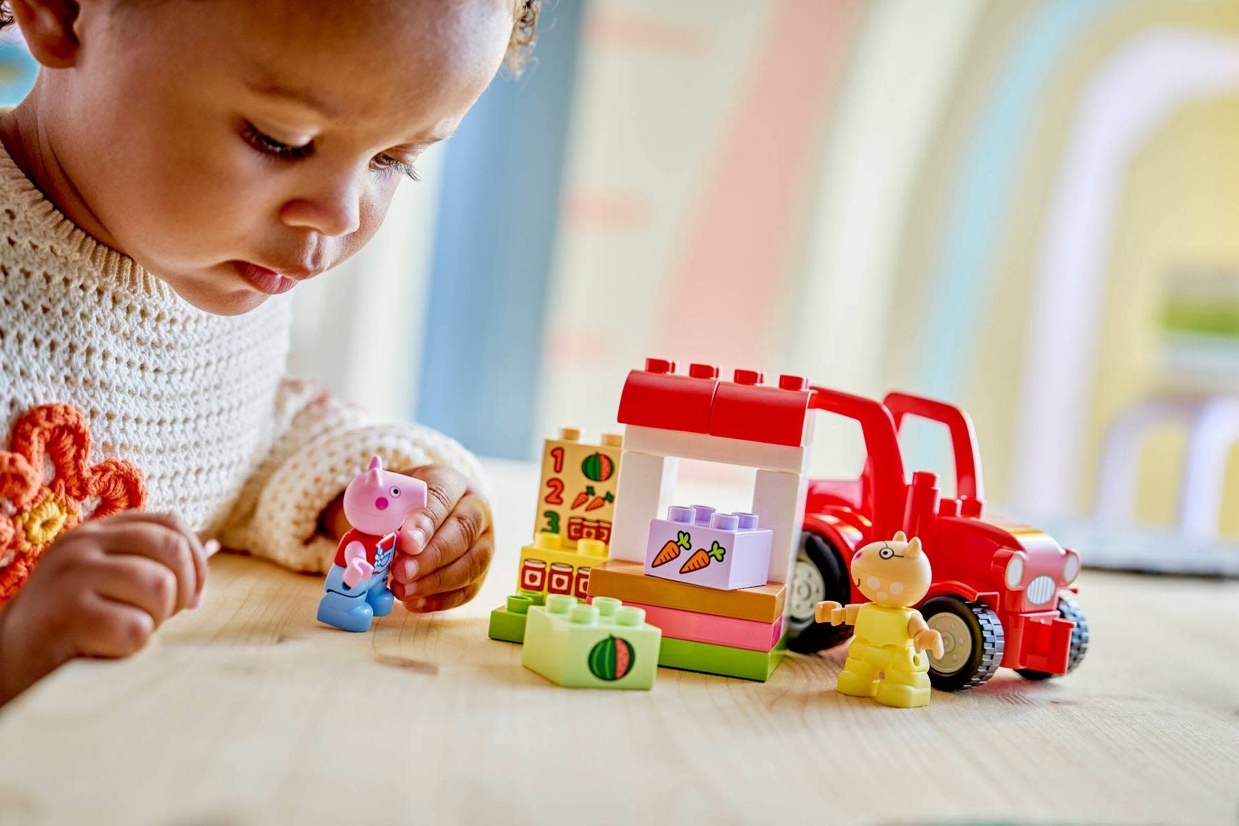 Lego Lego Duplo Peppa Pig Tractor and Market